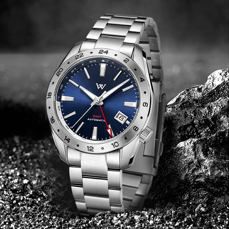 WM193 GMT Watch 40.5mm NH34 20Bar Sapphire Crystal Glass with AR Coating Men's Automatic Watch