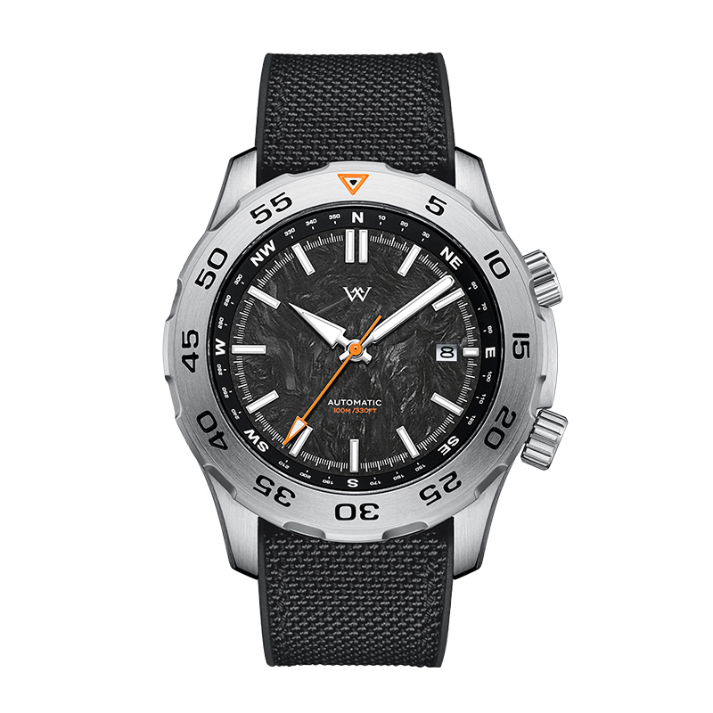 WM157 Military Watch 42mm MIYOTA8215 Dive/ Tactical Compass 10Bar Men's Automatic Watch