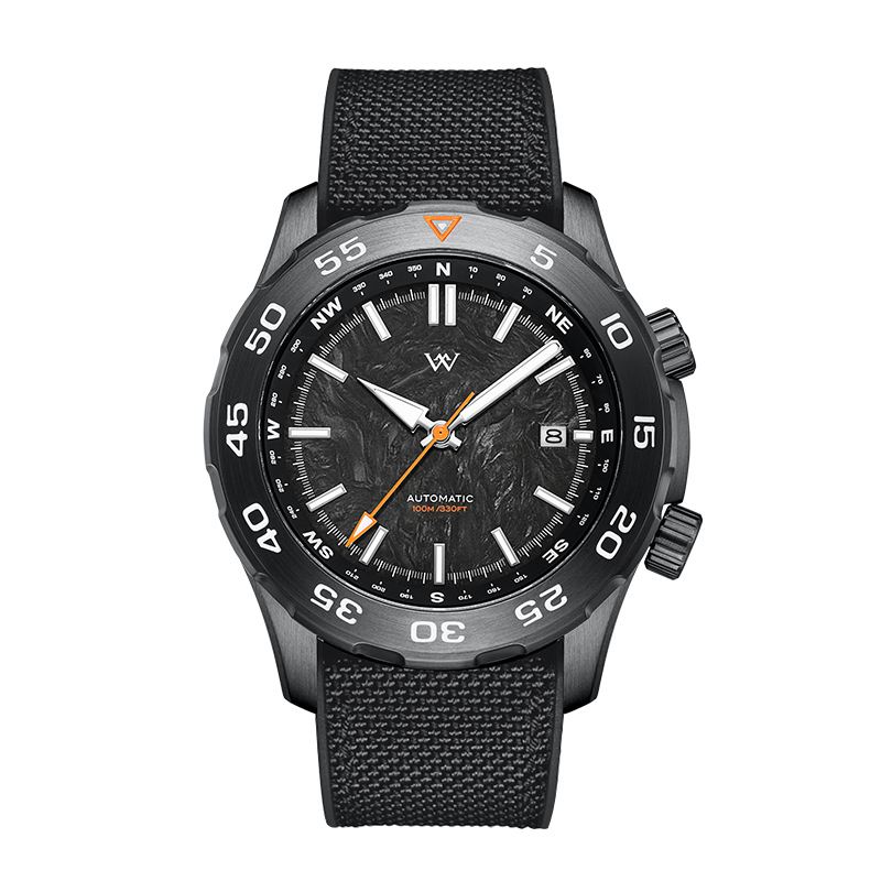 WM157 Military Watch 42mm MIYOTA8215 Dive/ Tactical Compass 10Bar Men's Automatic Watch