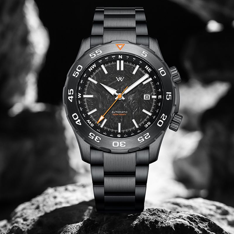 WM157 Military Watch 42mm MIYOTA8215 Dive/ Tactical Compass 10Bar Men's Automatic Watch