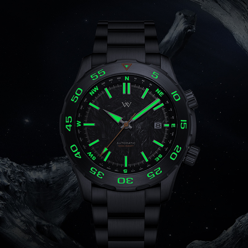 WM157 Military Watch 42mm MIYOTA8215 Dive/ Tactical Compass 10Bar Men's Automatic Watch