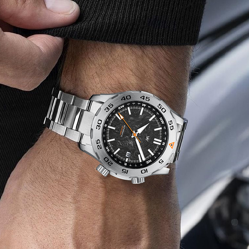 WM157 Military Watch 42mm MIYOTA8215 Dive/ Tactical Compass 10Bar Men's Automatic Watch