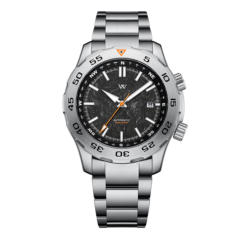 WM157 Military Watch 42mm MIYOTA8215 Dive/ Tactical Compass 10Bar Men's Automatic Watch