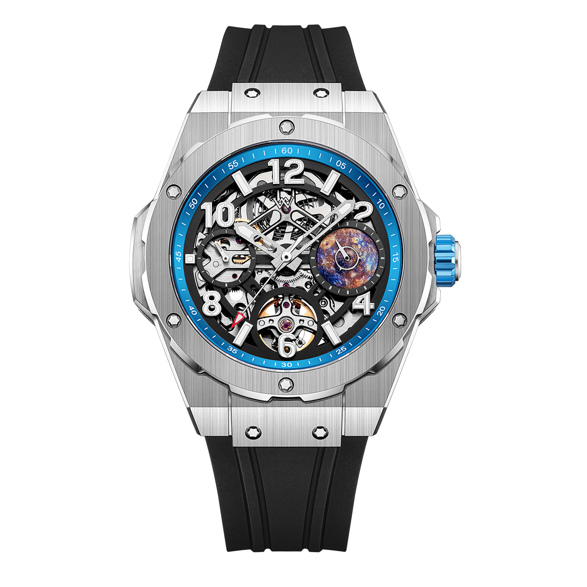 WM137 Skeleton Watch 42mm 7590A 5Bar Limited Edition Collaboration Series Men's Automatic Watch
