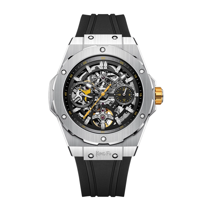 WM128 Skeleton Watch 42mm 7590A 5Bar Limited Edition Collaboration Series  Men's Automatic Watch