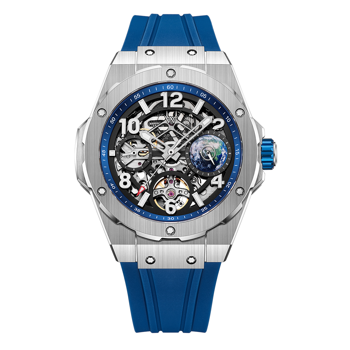 WM137 Skeleton Watch 42mm 7590A 5Bar Limited Edition Collaboration Series Men's Automatic Watch