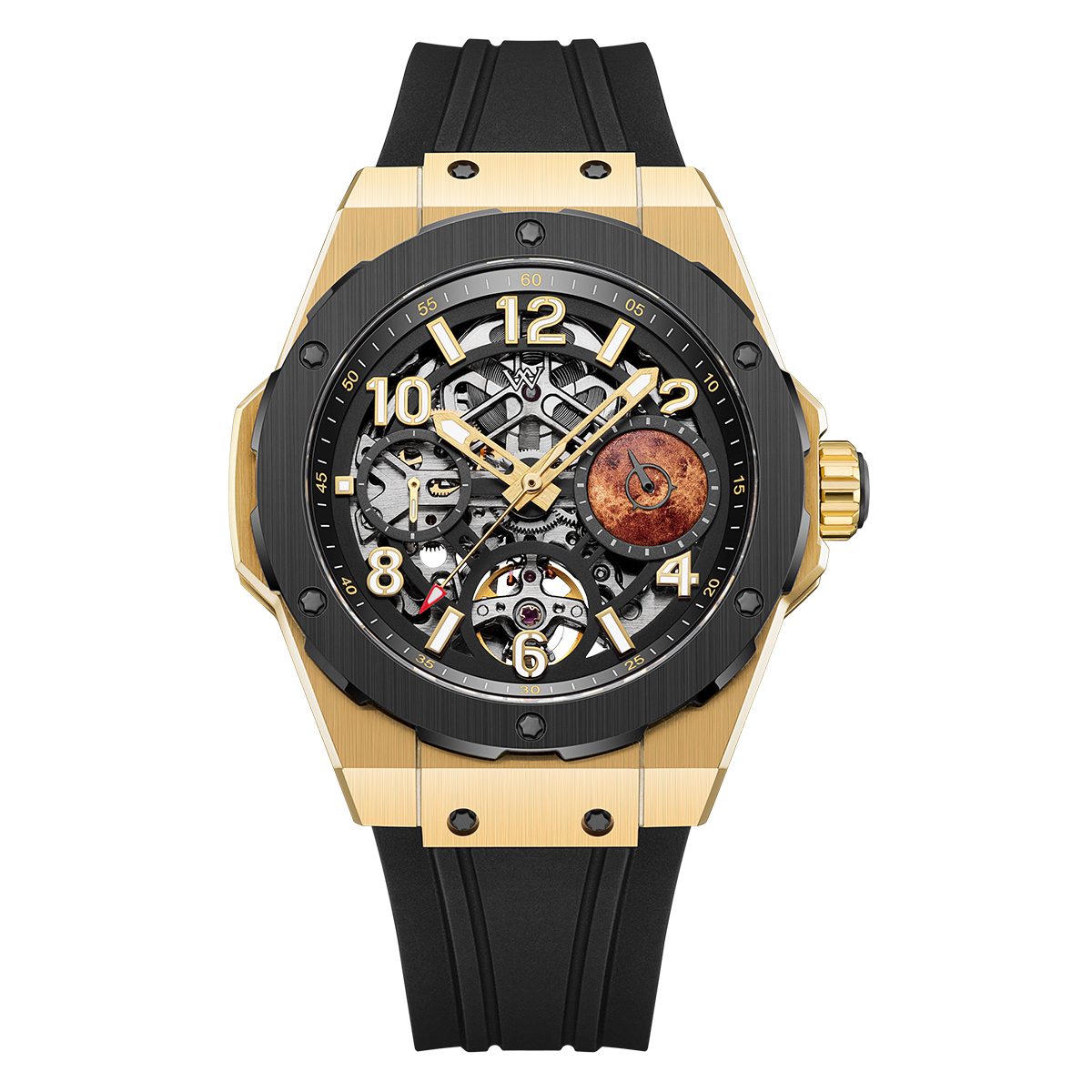 WM137 Skeleton Watch 42mm 7590A 5Bar Limited Edition Collaboration Series Men's Automatic Watch