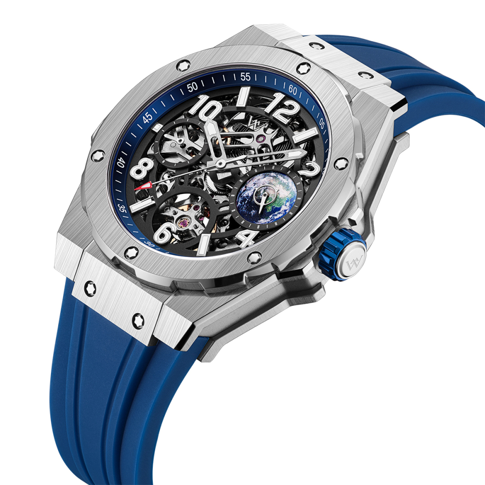 WM137 Skeleton Watch 42mm 7590A 5Bar Limited Edition Collaboration Series Men's Automatic Watch