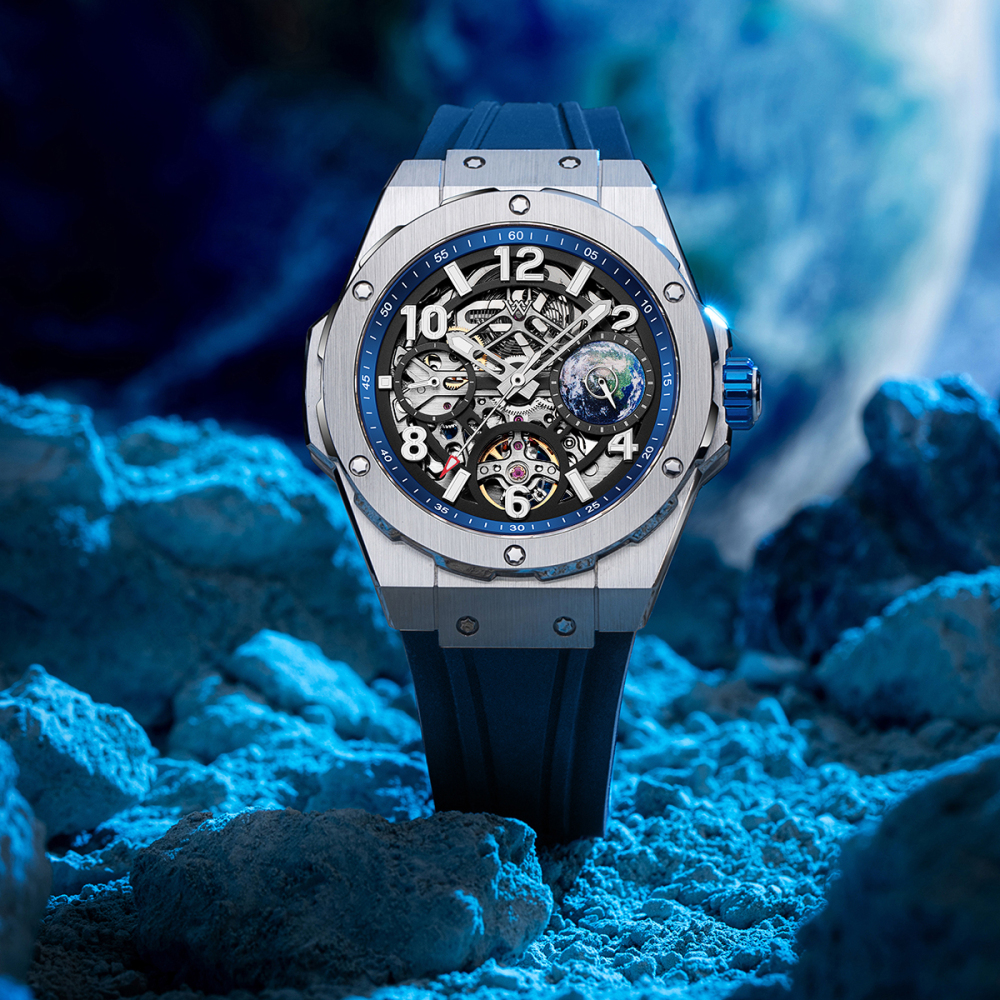 WM137 Skeleton Watch 42mm 7590A 5Bar Limited Edition Collaboration Series Men's Automatic Watch