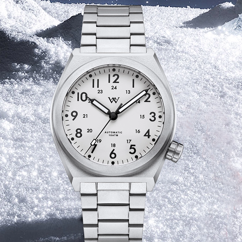 WM216 - WM Watch 36mm NH35 Sapphire Crystal Glass with AR Coating 10ATM Glass Bezel Men's Automatic Mechanical Watch