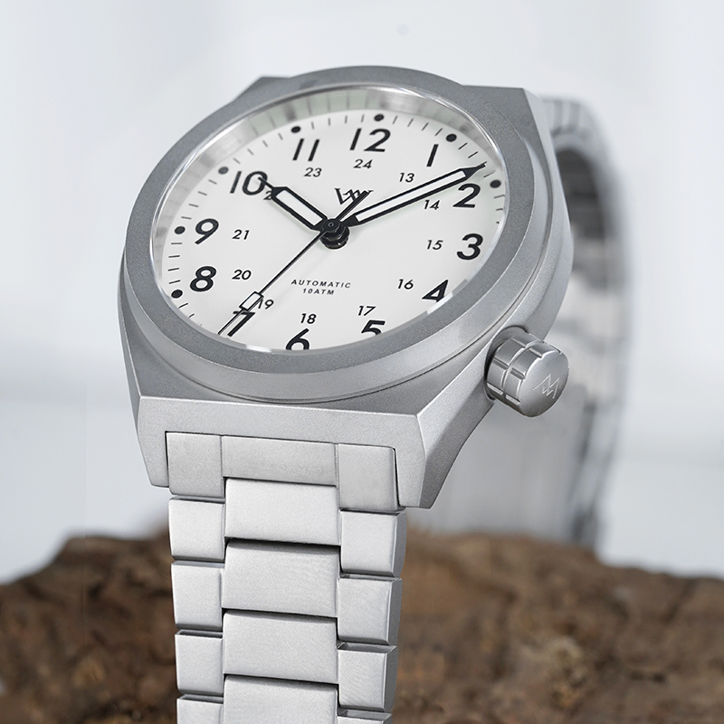 WM216 - WM Watch 36mm NH35 Sapphire Crystal Glass with AR Coating 10ATM Glass Bezel Men's Automatic Mechanical Watch