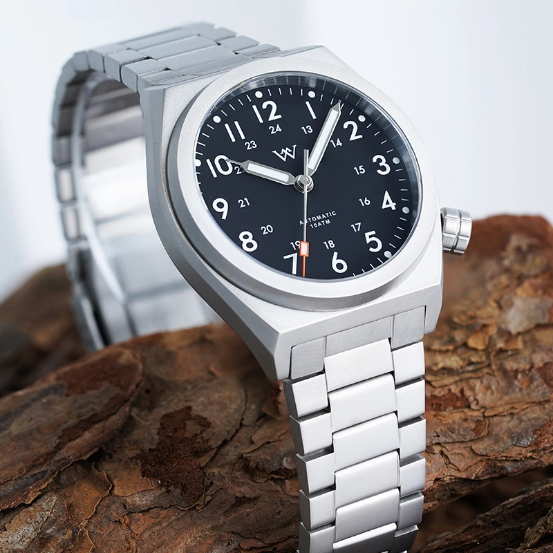 WM216 - WM Watch 36mm NH35 Sapphire Crystal Glass with AR Coating 10ATM Glass Bezel Men's Automatic Mechanical Watch