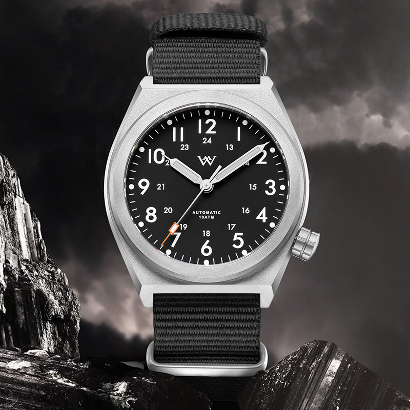 WM216 - WM Watch 36mm NH35 Sapphire Crystal Glass with AR Coating 10ATM Glass Bezel Men's Automatic Mechanical Watch