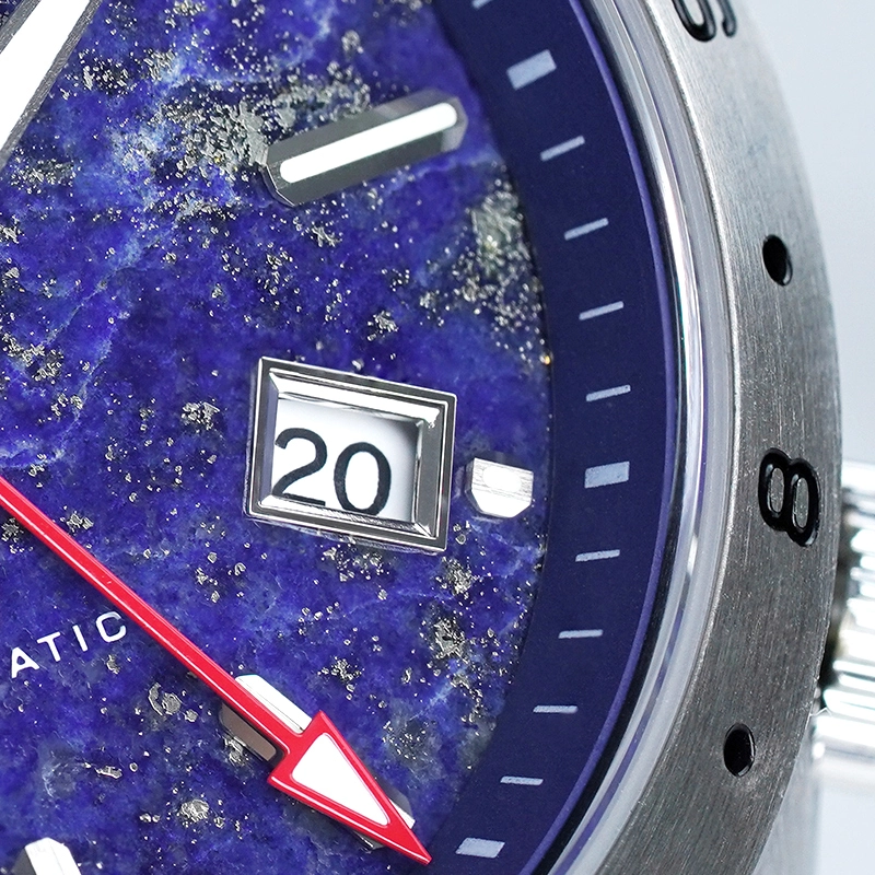 WM223 GMT Watch 40.5mm Natural Lapis Lazuli/Blue Sandstone Dials NH34 Sapphire Crystal Glass with AR Coating Men's Automatic Watch