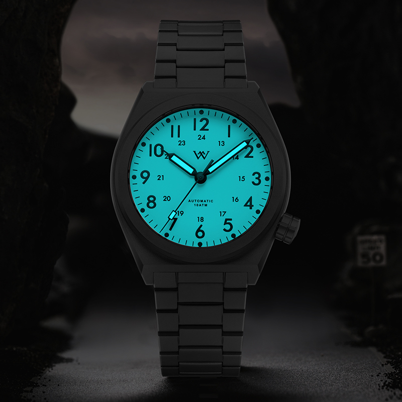 WM216 - WM Watch 38mm NH35 Sapphire Crystal Glass with AR Coating 10ATM Glass Bezel Men's Automatic Mechanical Watch