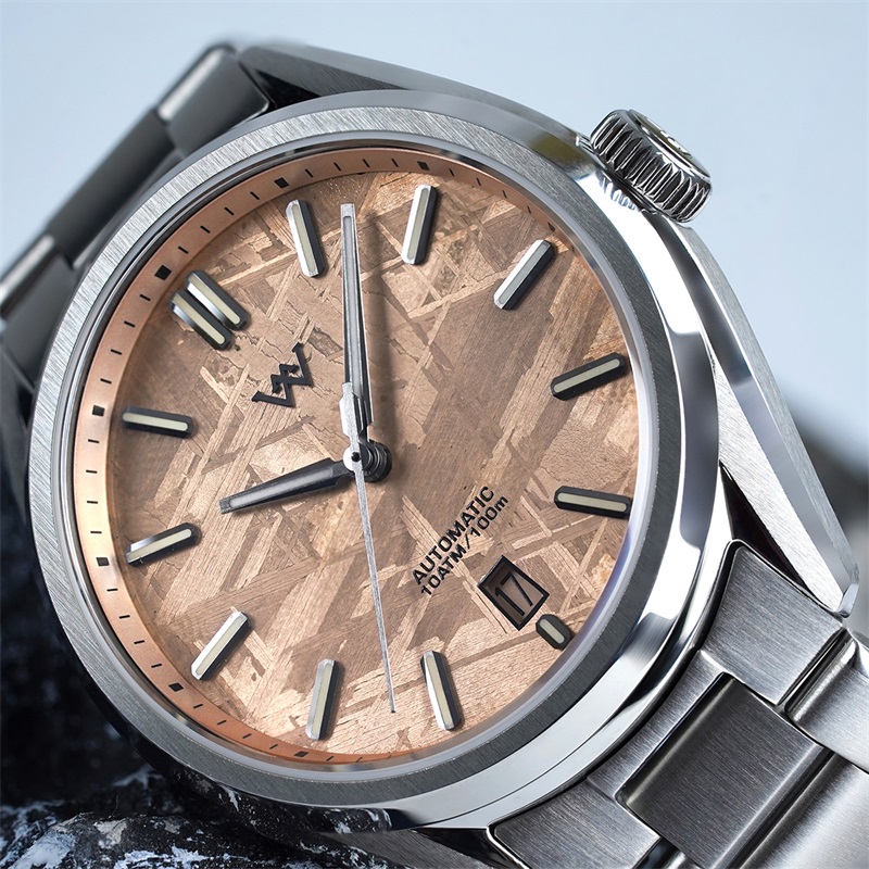 WM217 Natural Meteorite Stone 40mm Dial NH35 Men's Automatic