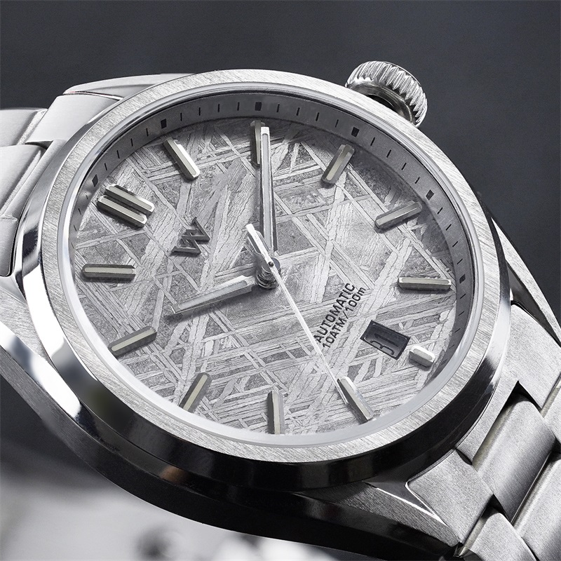 WM217 Natural Meteorite Stone 40mm Dial NH35 Men's Automatic
