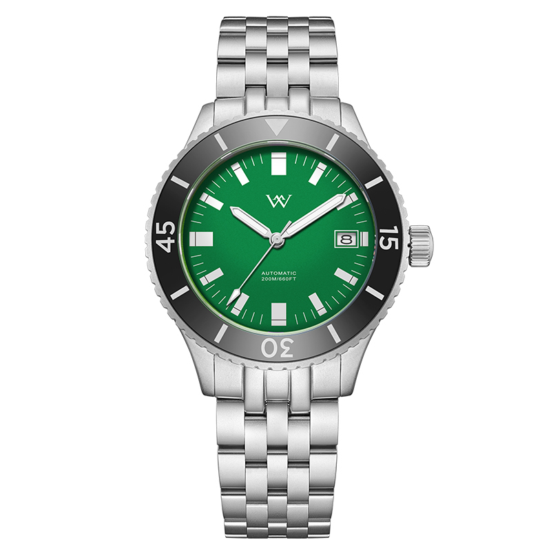 WM203 41mm NH35 Dive Watch Crystal Glass with AR Coating 20ATM Men's Automatic Watch