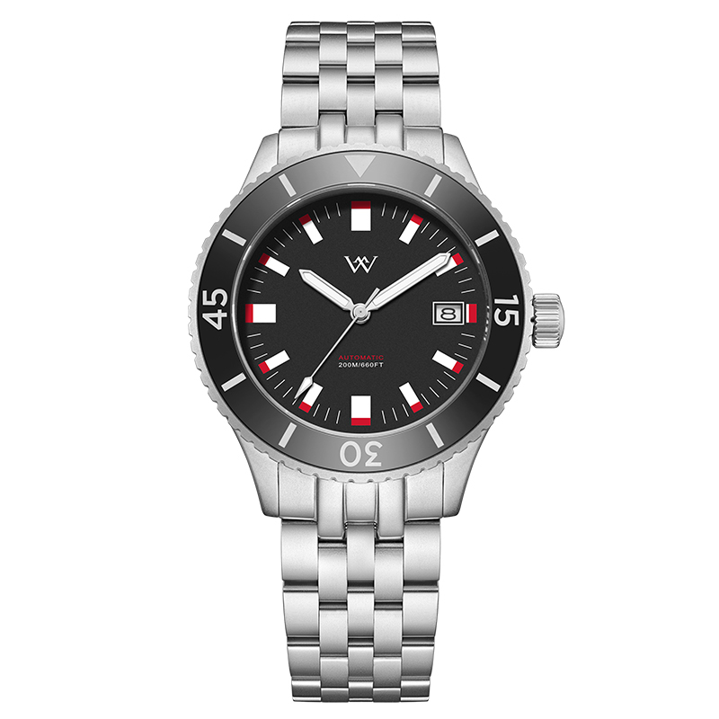 WM203 41mm NH35 Dive Watch Crystal Glass with AR Coating 20ATM Men's Automatic Watch