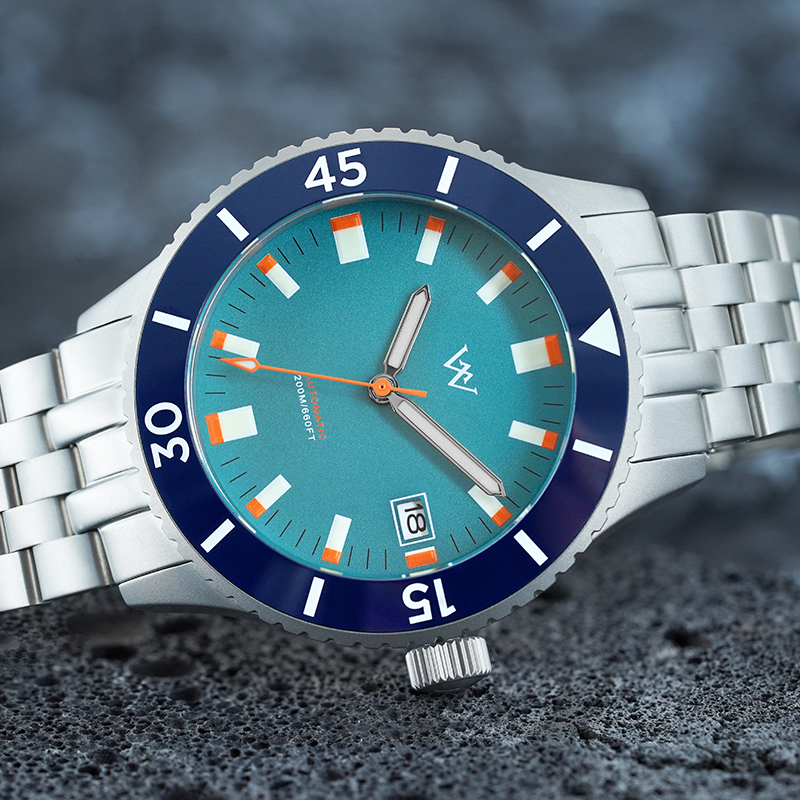 WM203 41mm NH35 Dive Watch Crystal Glass with AR Coating 20ATM Men's Automatic Watch
