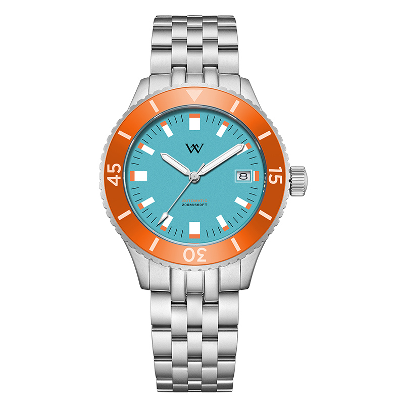 WM203 41mm NH35 Dive Watch Crystal Glass with AR Coating 20ATM Men's Automatic Watch