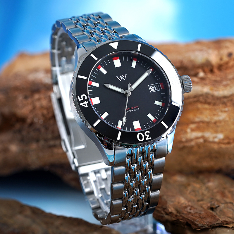 WM181 41mm NH35 Dive Watch Crystal Glass with AR Coating 20ATM 2025 new Men's Automatic Watch