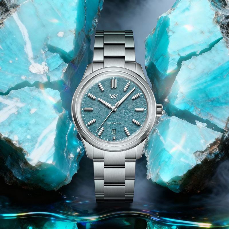 WM Watch Automatic Mechanical Watch Gemstone Series NH35 100M Water Resistant AR Coated Sapphire Welly Merck Man Watches WM225