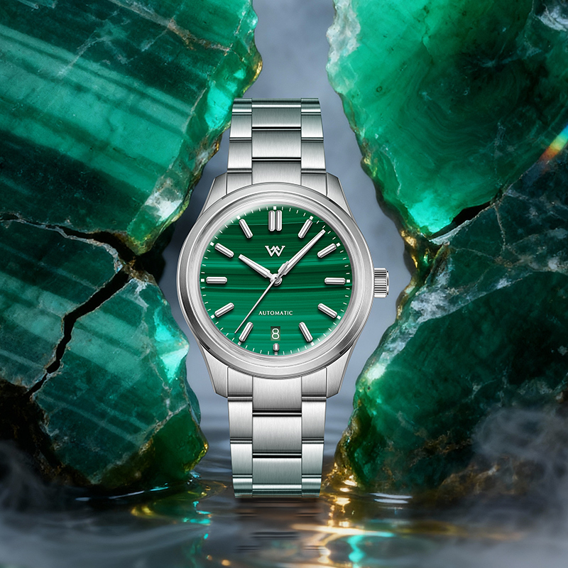 WM Watch Automatic Mechanical Watch Gemstone Series NH35 100M Water Resistant AR Coated Sapphire Welly Merck Man Watches WM225