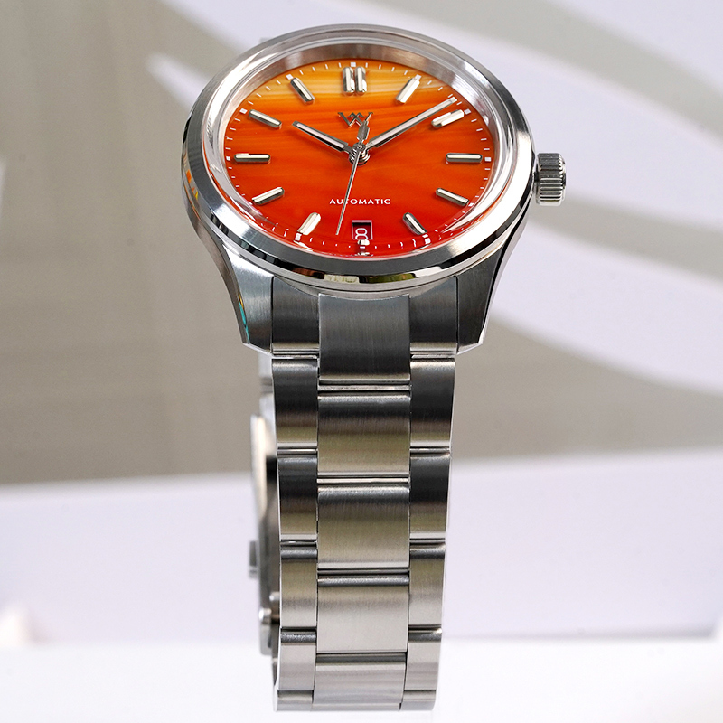 WM Watch Automatic Mechanical Watch Gemstone Series NH35 100M Water Resistant AR Coated Sapphire Welly Merck Man Watches WM225