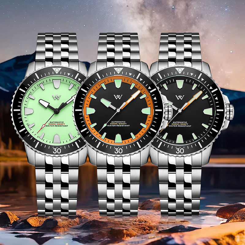 WM211 WM Watch Welly Merck 2025 New NH35 Men's Automatic Mechanical Watch 42mm Sapphire Glass AR Coated 200M Waterproof Watch