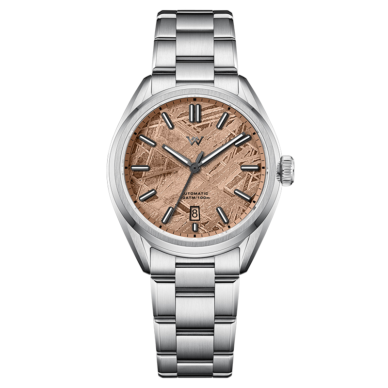 WM217 Natural Meteorite Stone 40mm Dial NH35 Men's Automatic Mechanical Watch