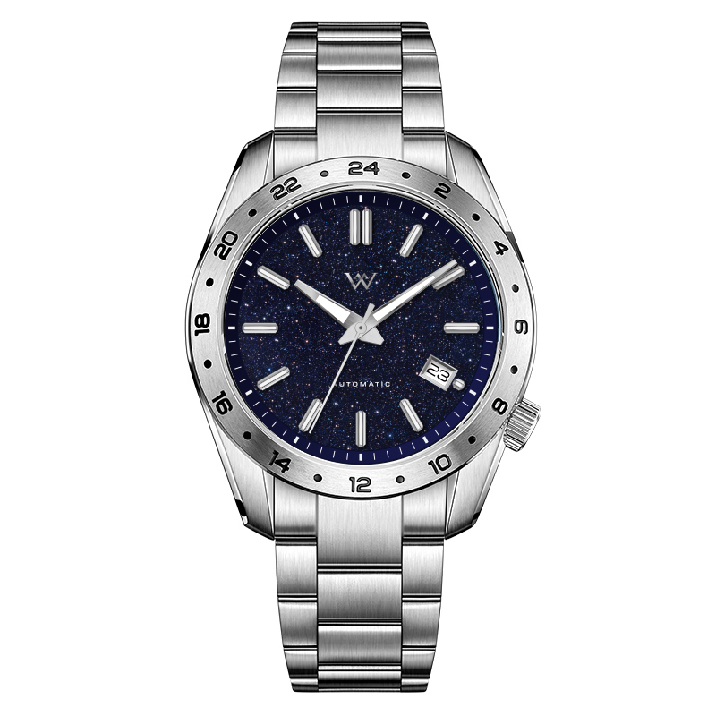 WM223 GMT Watch 40.5mm Natural Lapis Lazuli/Blue Sandstone Dials
