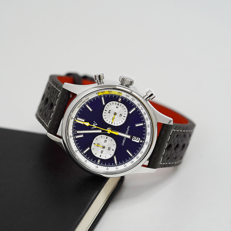 WM247 WM Watch 2026 New Men’s Panda Series, Chronograph Function, Stainless Steel Case, Quartz Movement, Sapphire Crystal Glass Bezel,