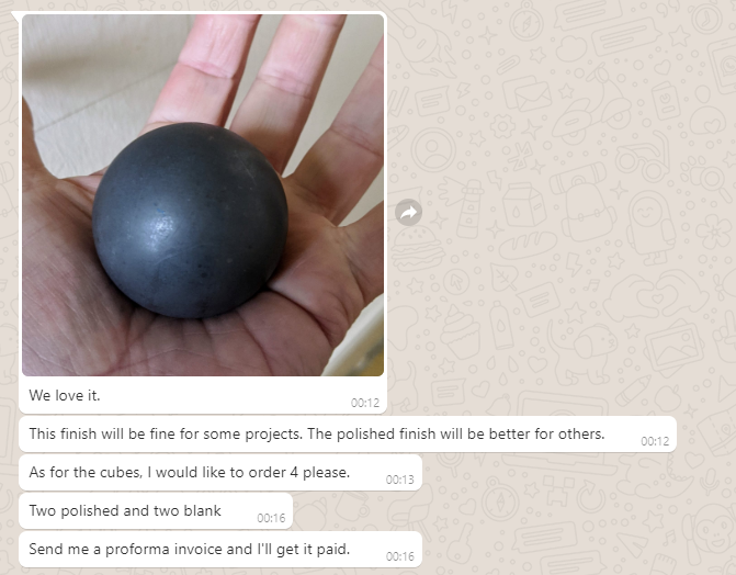 tungsten carbide ball blanks feedback