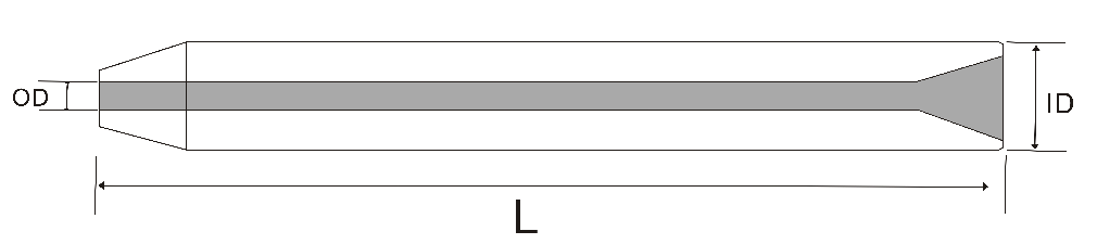tungsten carbide waterjet nozzle drawing