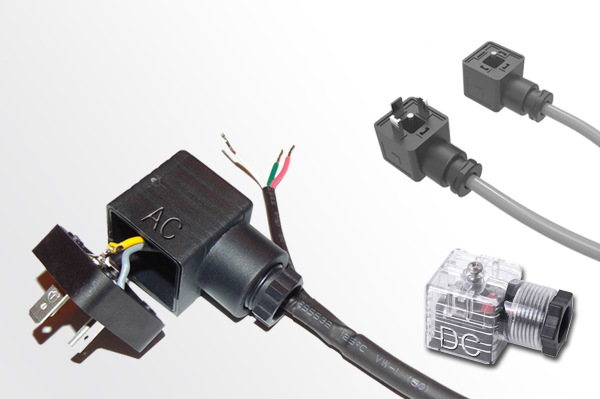Processed Cable and Solenoid Valve Connector Assembly