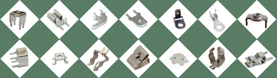 Stamped terminals and contacts