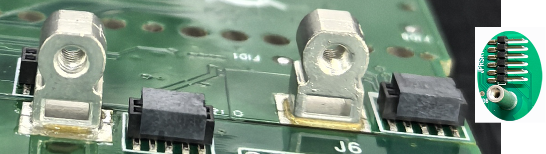 Metal parts assembled on PCB