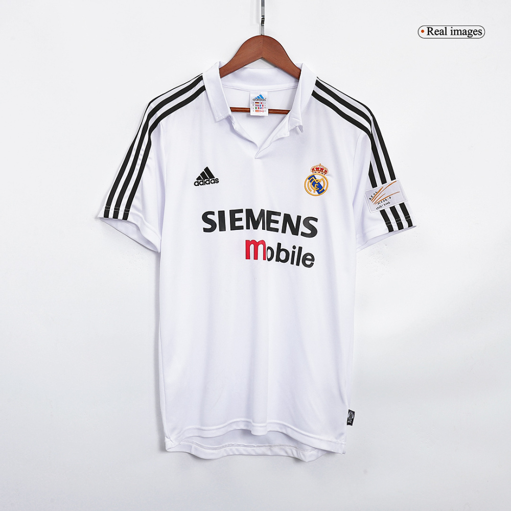 Real Madrid Retro Soccer Jersey Home 2002/03