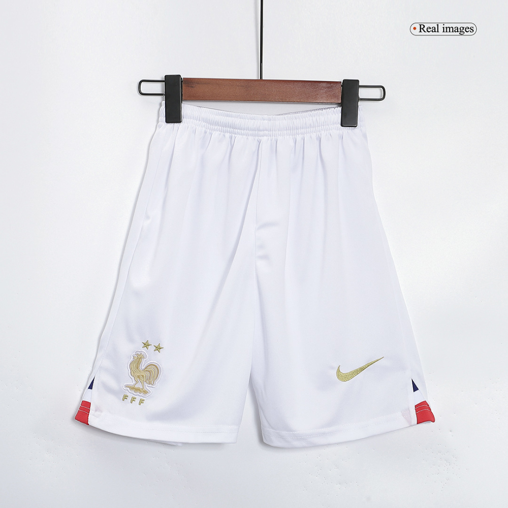 France Kids Soccer Jersey Home Kit(Jersey+Shorts) Replica World Cup 2022