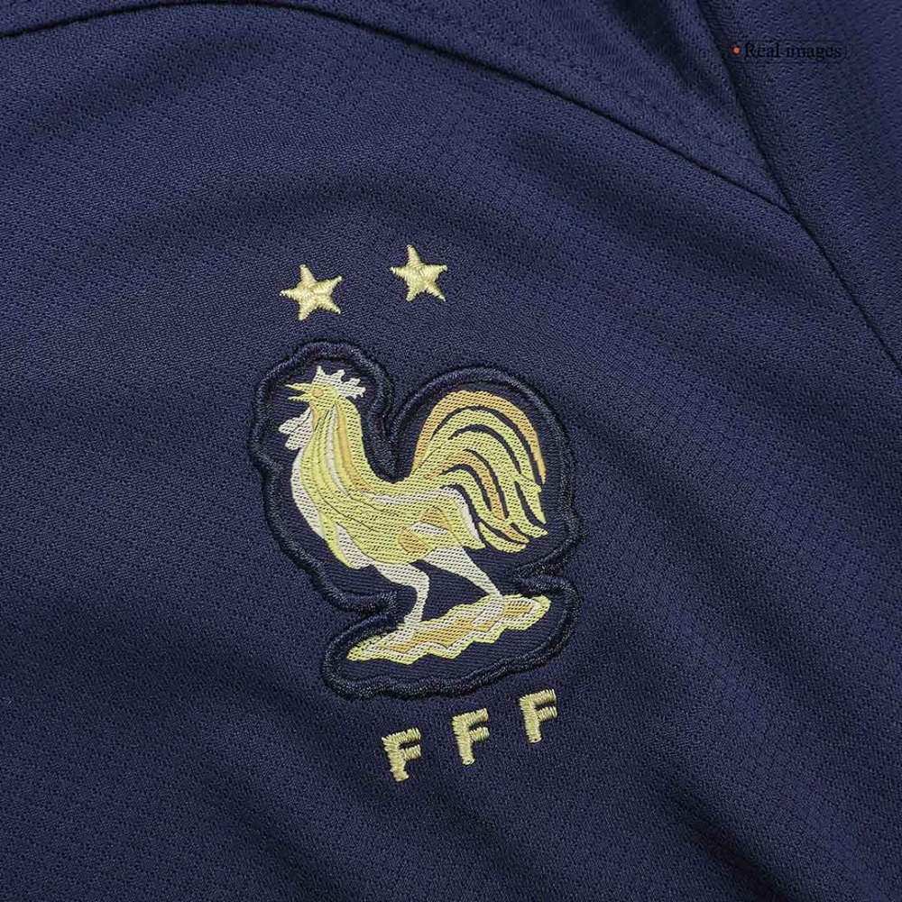 France Kids Soccer Jersey Home Kit(Jersey+Shorts) Replica World Cup 2022