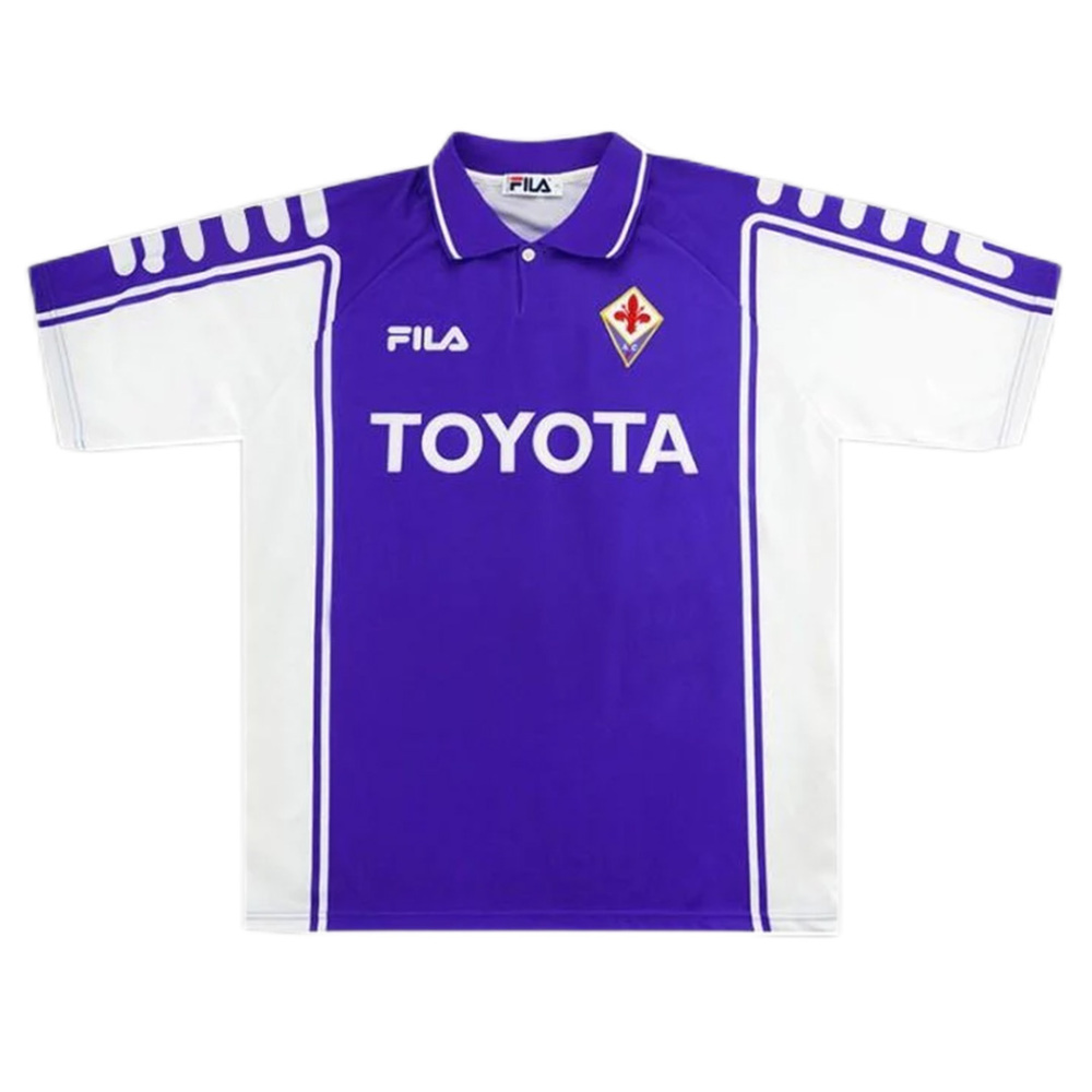 Fiorentina BATISTUTA #9 RUI COSTA #10 Retro Jersey Home 1999/00