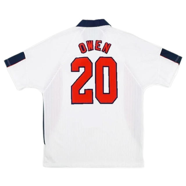 1998 World Cup England Home Retro Jersey