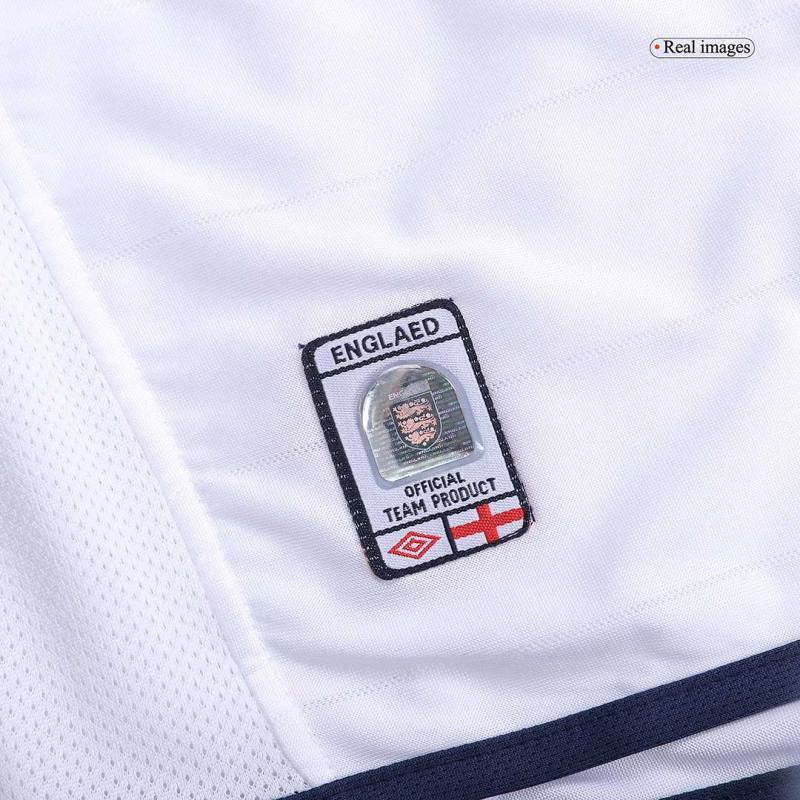 England Retro Jersey Home Replica Euro Cup 2004