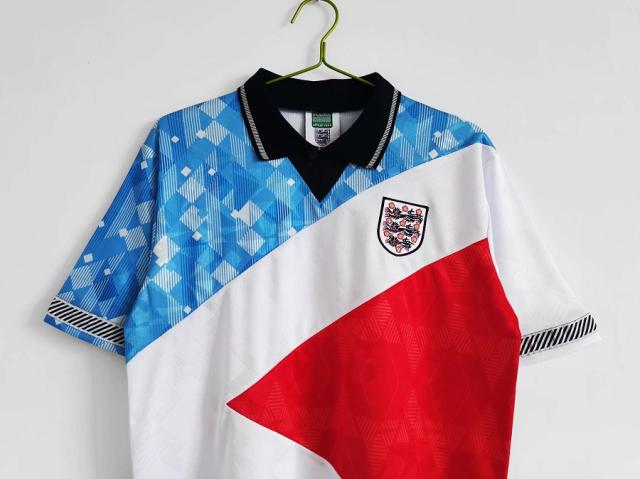 England Retro Soccer Jersey Mash-Up 1990