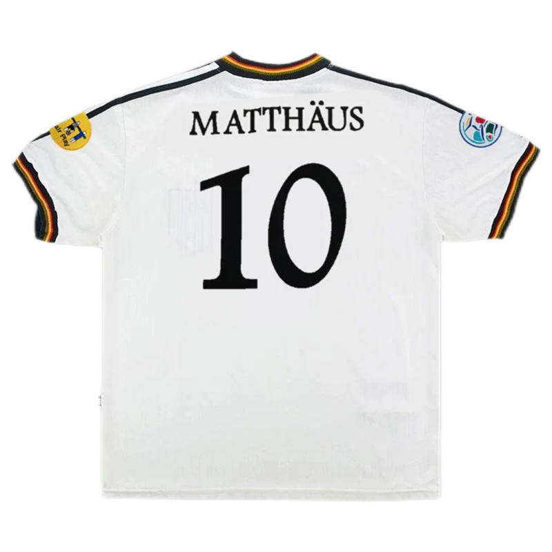 Germany Retro Jersey Home Euro Cup 1996