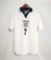 England Retro Jersey Home Replica Euro Cup 1996