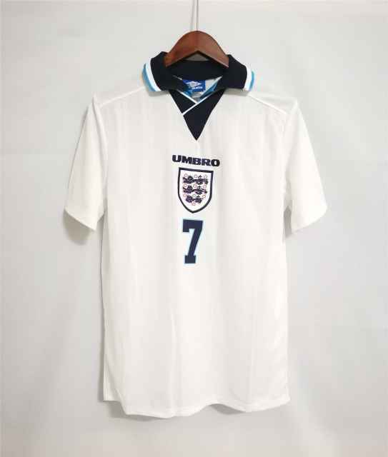 England Retro Jersey Home Replica Euro Cup 1996