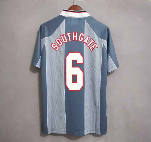 England Retro Soccer Jersey Away Replica Euro Cup 1996