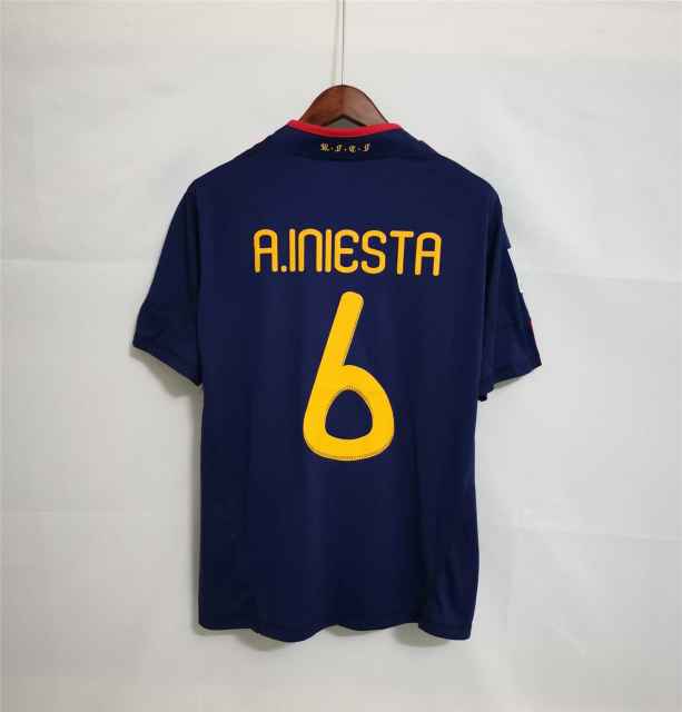 Spain Retro Jersey Away World Cup Final 2010